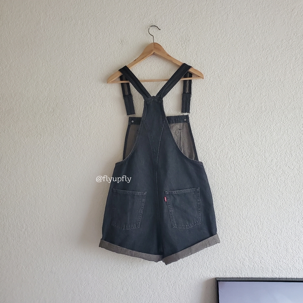 Levi's Vintage Denim Shortalls Short Overalls - Picture 10 of 10